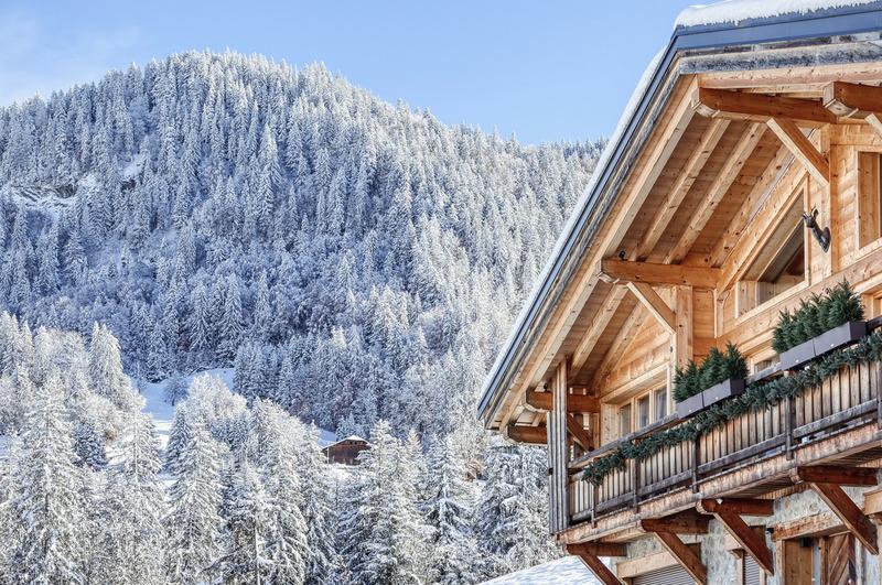 Chalet de lujo en Megève con terraza y vistas a la montaña